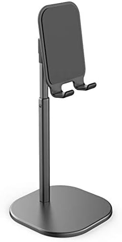 Taşınabilir Açı Yüksekliği Ayarlanabilir Telefon Standı Tutucu için Masa, Tüm Cep Telefonları ile Uyumlu (Siyah)