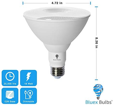 2 Paket BlueX LED Par38 Taşkın Mor Ampul-18W (120Watt Eşdeğeri) - Kısılabilir - E26 Taban Mor LED Işıklar, Parti Dekorasyonu,