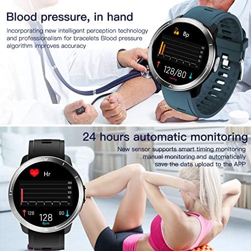 YZPFSD akıllı saat, aktivite Spor Izci, erkek Kadın için Kalp Hızı ve Uyku Monitörü ile 1.3 Tam Dokunmatik Ekran, IP67 Su Geçirmez