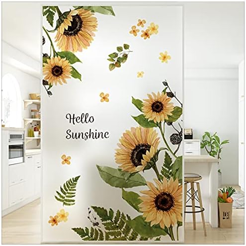 Ayçiçeği Duvar Çıkartmaları, 3D Sarı Çiçek Duvar Çıkartmaları, kolay Peel ve Sopa Duvar Kağıdı, DIY Çıkarılabilir Duvar Sanat