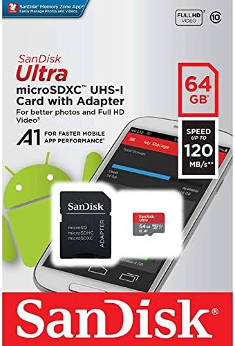 Ultra 64 GB microSDXC Çalışır için ZTE Nubia Z7 Artı SanFlash ve SanDisk tarafından Doğrulanmış (A1/C10/U1/8 k / 120MBs)