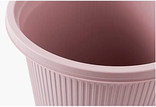 ZAW Büyük Çöp Kutuları, Oturma Odası Yatak Odası için Plastik Çöp Kovası, Mutfak Tuvaleti için Kapaksız Yuvarlak Çöp Kovası (Renk: