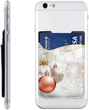 Noel Topları Telefon kartı tutucu Cep Telefonu Sopa Kart Cüzdan Kol Cep Telefonu Geri Sopa Cüzdan