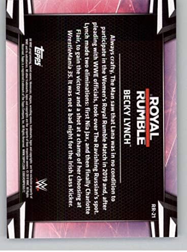 2019 Topps kadın Bölümü WWE Royal Rumble Güreş RR-21 Becky Lynch Resmi WWE Dünya Güreş Eğlence Ticaret Kartı