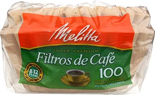 Melitta Inc, Kahve Filtre Sepeti 8 ila 12 Fincan, 100 Sayım
