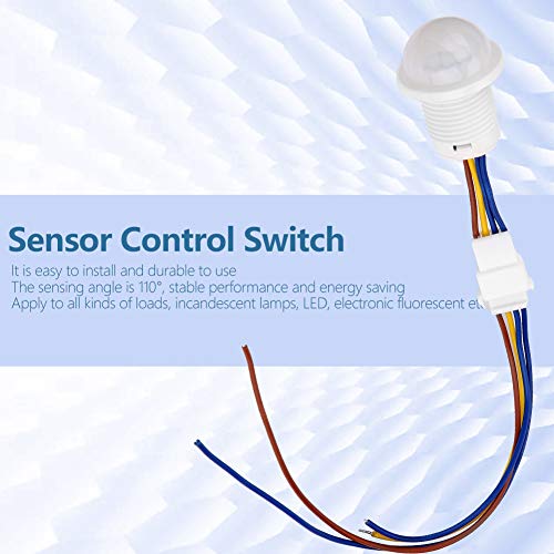 Hareket Sensörü, sensör Kontrol Anahtarı Kızılötesi Küçük Ev Ofis için(MR-HW06A, 35mm Uzunluğunda, 25mm Çapında)
