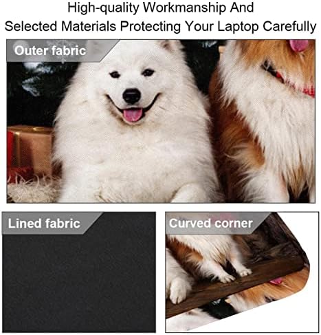 Noel Sevimli Köpek Yavrusu Pet Laptop omuz askılı çanta Kılıf Kol için 13.4 İnç 14.5 İnç Dizüstü laptop çantası Dizüstü Evrak