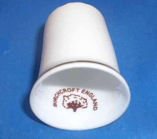 Birchcroft Porselen Porselen Koleksiyon - Üç Yüksük Seti - Kapitone Düşünceler