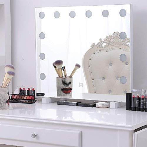 Kısılabilir LED Ampuller ile Chende Işıklı Makyaj Aynası, Dokunmatik Kontrol Tasarımı için ışıklı Hollywood Tarzı Makyaj Aynası,