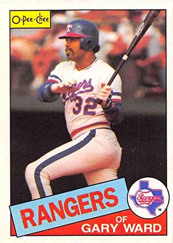 1985 O-Pee-Chee Beyzbol 84 Gary Ward Texas Rangers Resmi MLB Ticaret Kartı