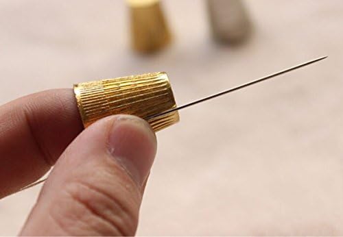 2 Adet Altın Metal Kalkan Kayma Durdurma Parmak Yüksük Dikiş Kavrama Koruyucu Pin İğne DIY El Sanatları Dikiş İçin