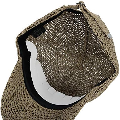 WİTHMOONS Beyzbol Şapkası Yaz Serin Paperstraw Pamuk Örgü Ballcap Erkekler Kadınlar için KR1960