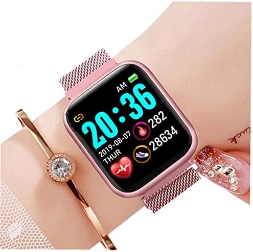 LWWL-akıllı saat akıllı saat Y68 Spor Spor Smartwatch Çelik Şerit Etkinlik Tracker ile Kalp Hızı Kan Basıncı Erkekler Kadınlar
