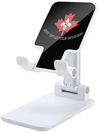 Küçük Kanada bayrağı Katlanabilir Cep Telefonu Standı Ayarlanabilir Tablet Tutucu Dağı Ev Ofis Masaüstü Beyaz Tarzı